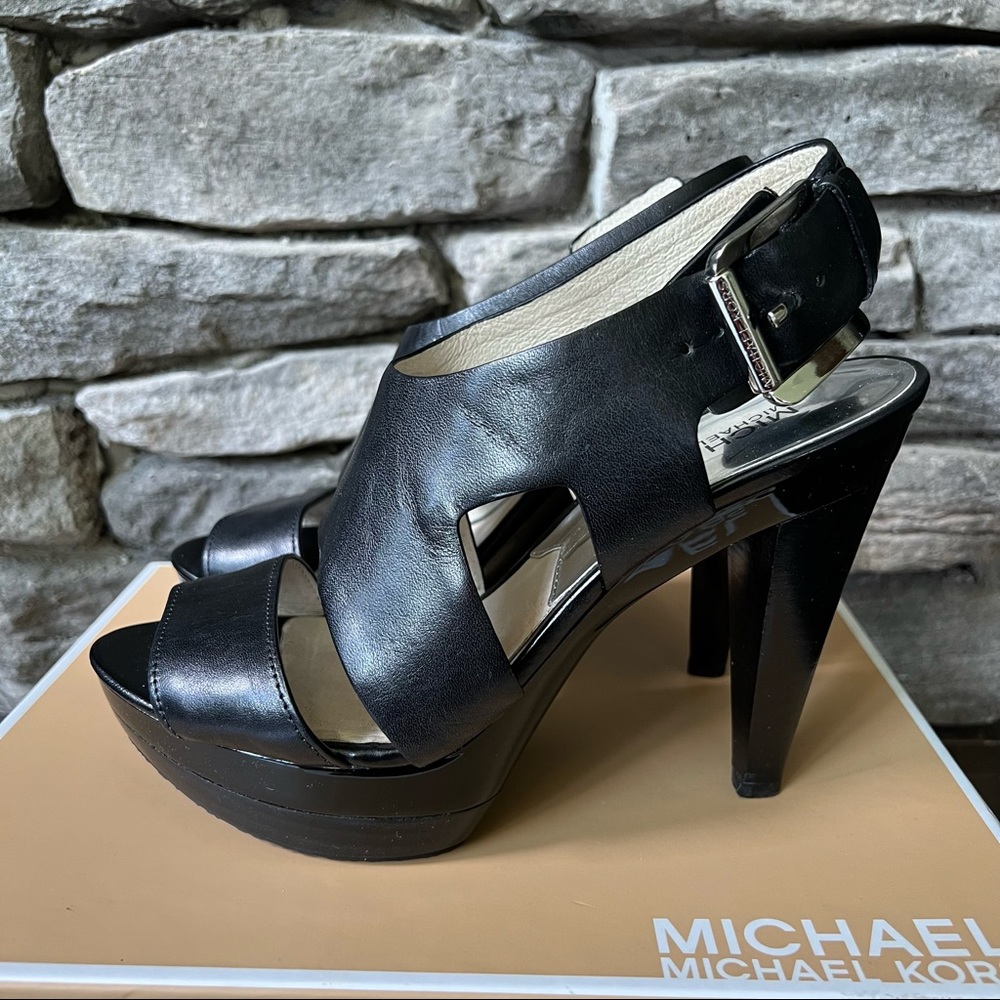 Michael Kors Black platform heels
